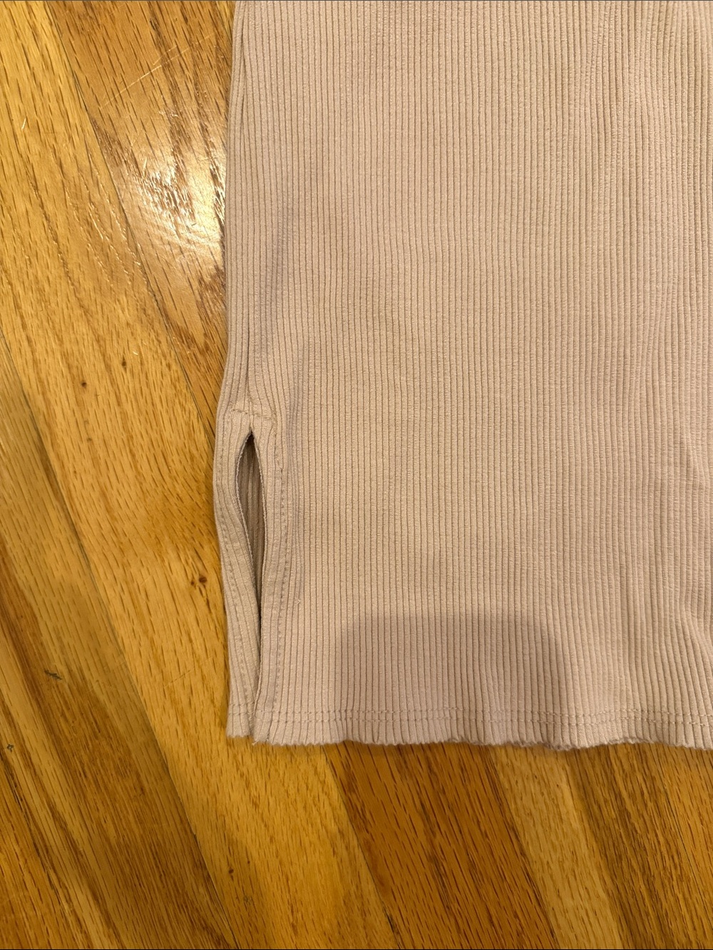 Urban Outfitters Ribbed Tie-Strap Mini Dress in Light Beige - Picture 2 of 3